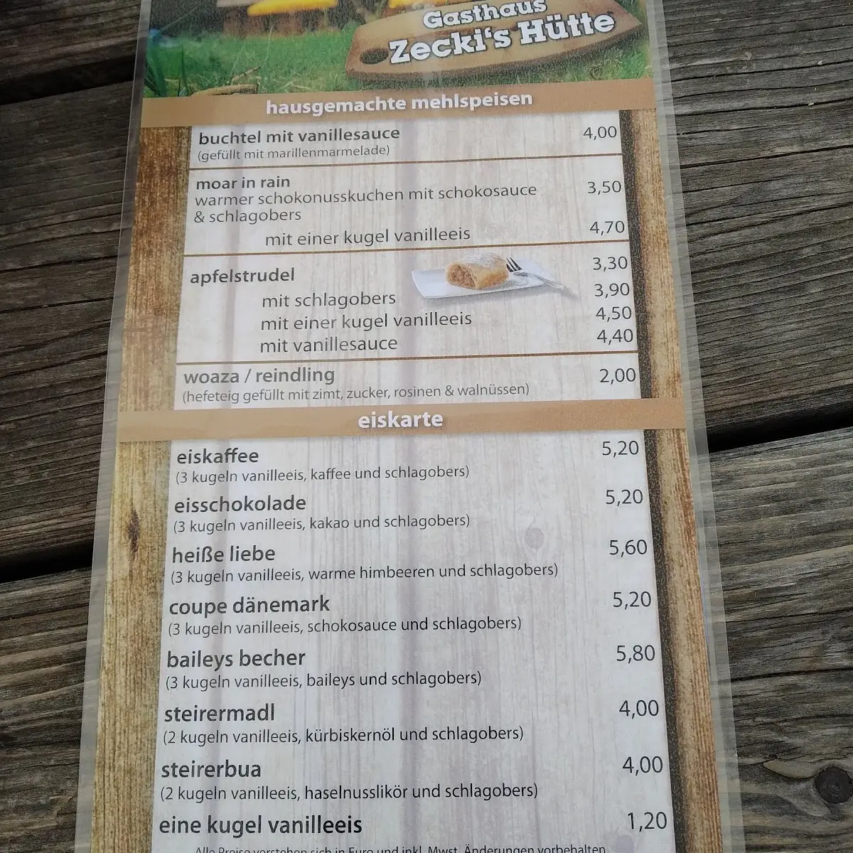 Speisekarte photo 5