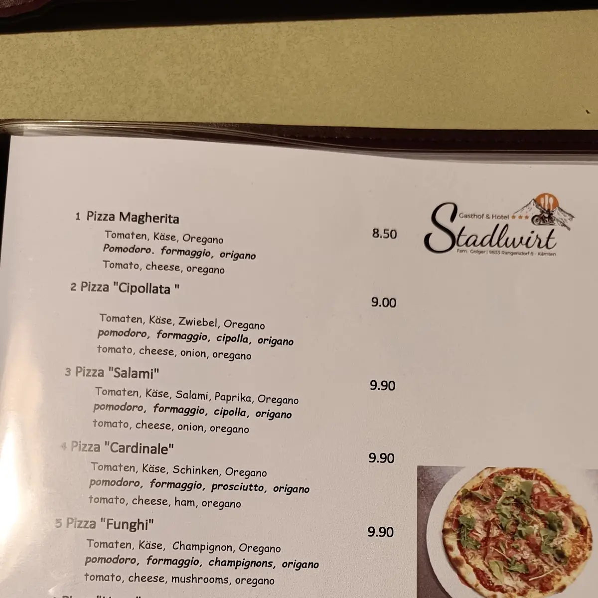 Speisekarte photo 1