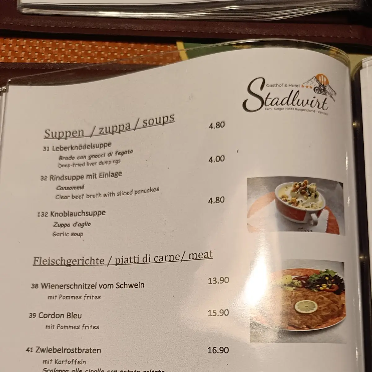 Speisekarte photo 4