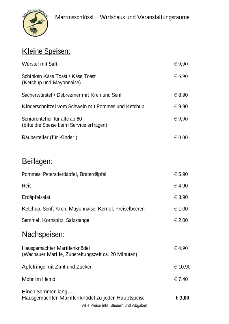 Speisekarte photo 2