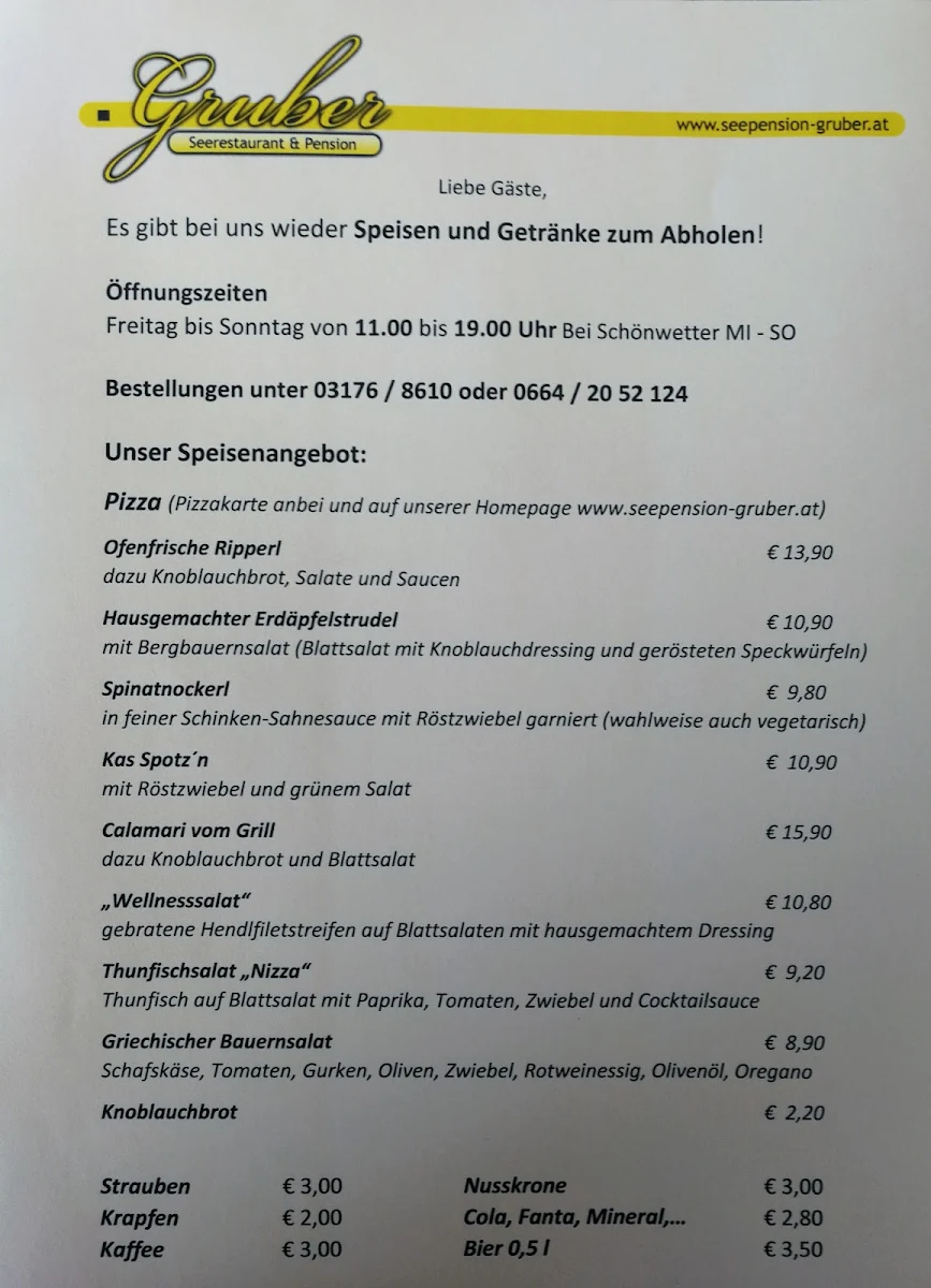 Speisekarte photo 2