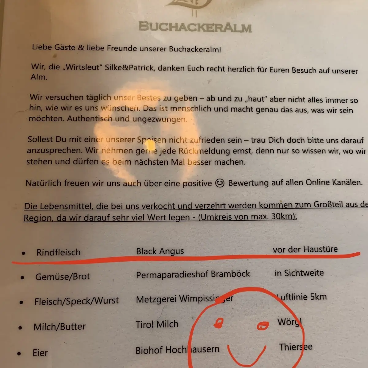 Speisekarte photo 1