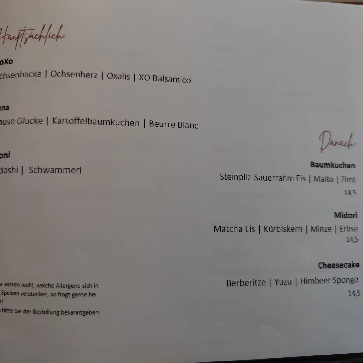Speisekarte photo 3