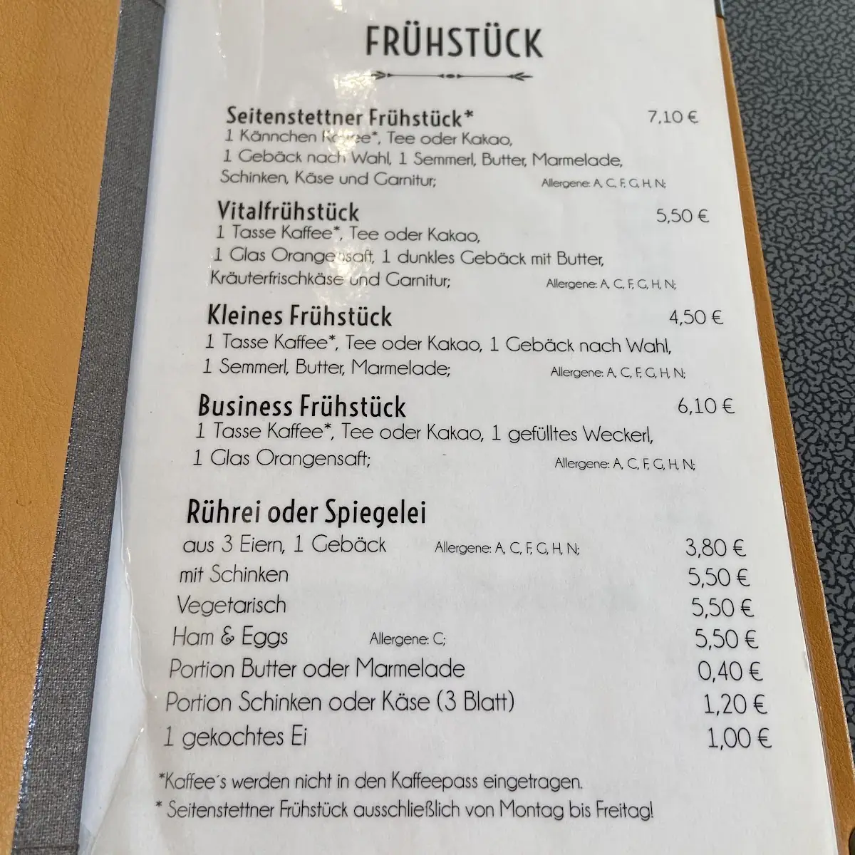 Speisekarte photo 1