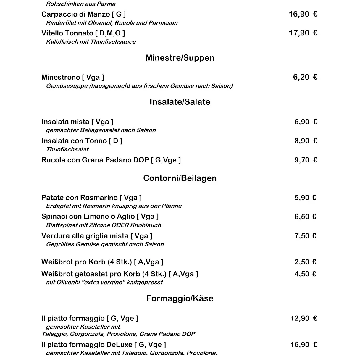Speisekarte photo 5