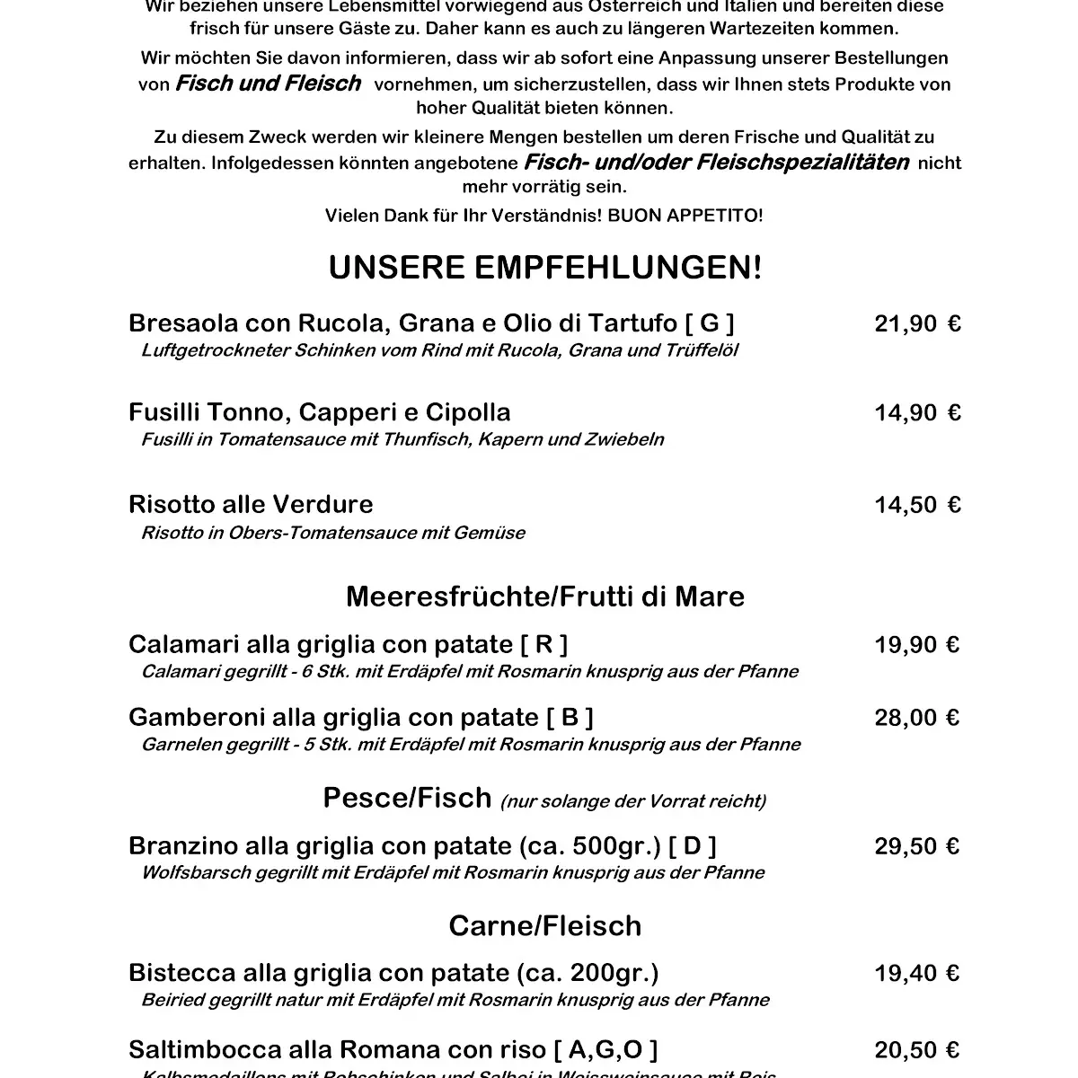Speisekarte photo 8