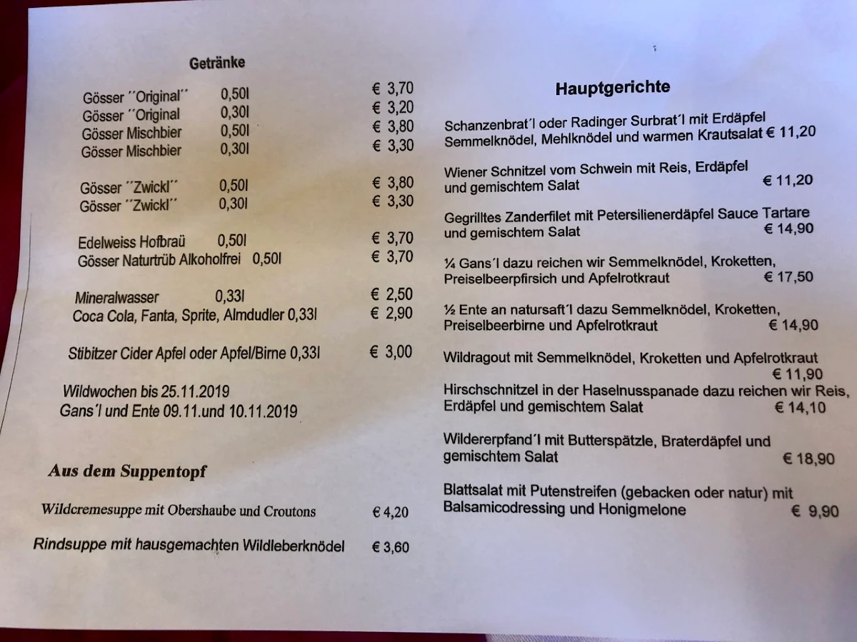 Speisekarte photo 9