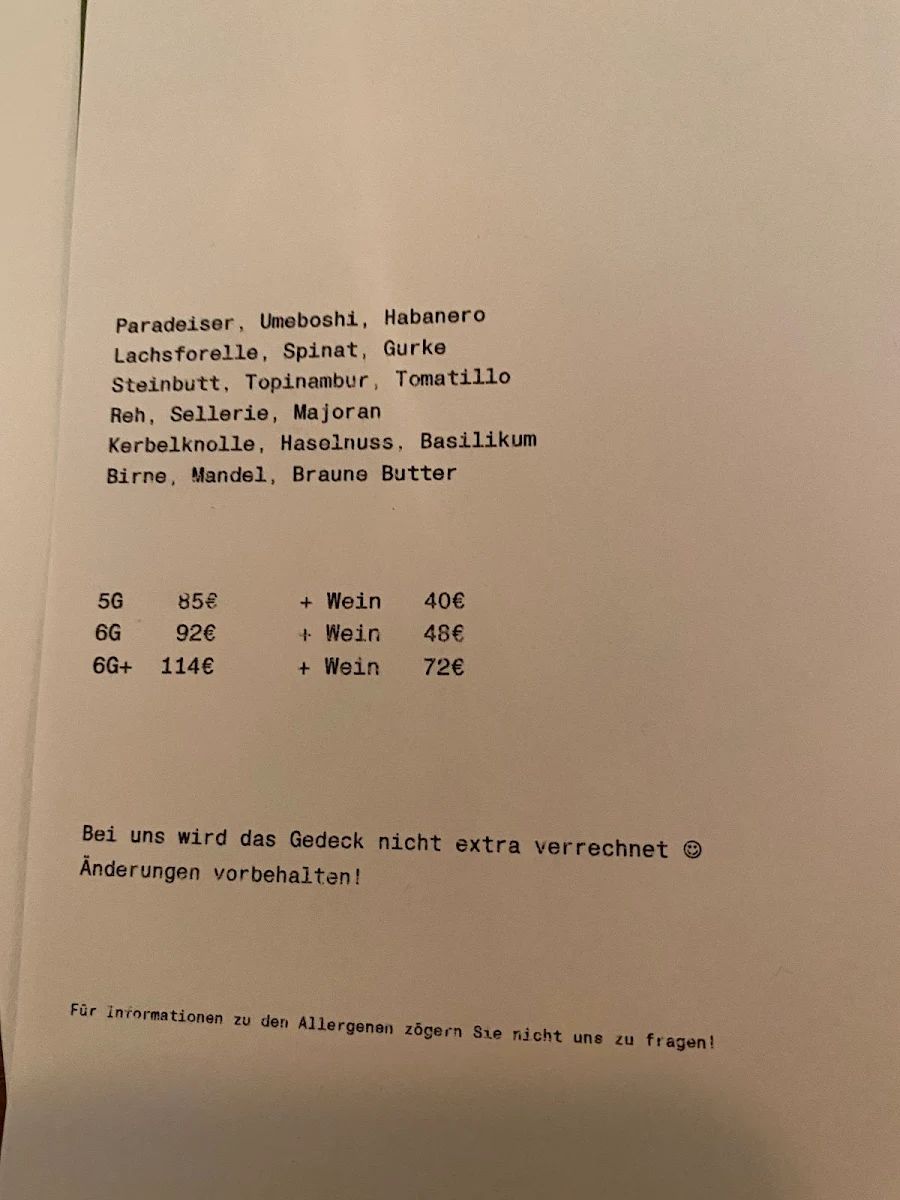 Speisekarte photo 3