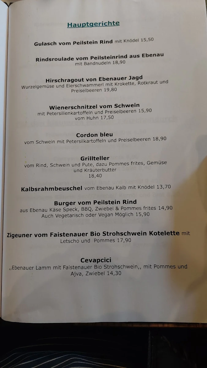 Speisekarte photo 3