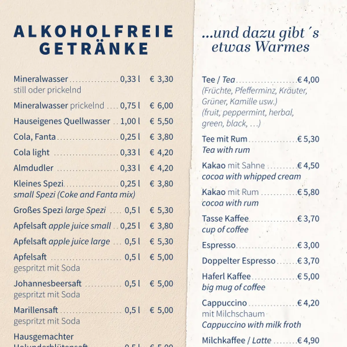 Speisekarte photo 3