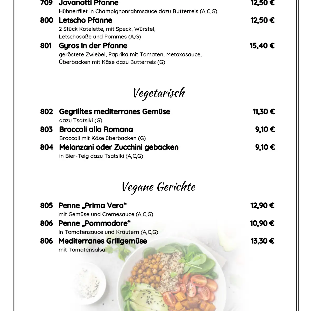 Speisekarte photo 6