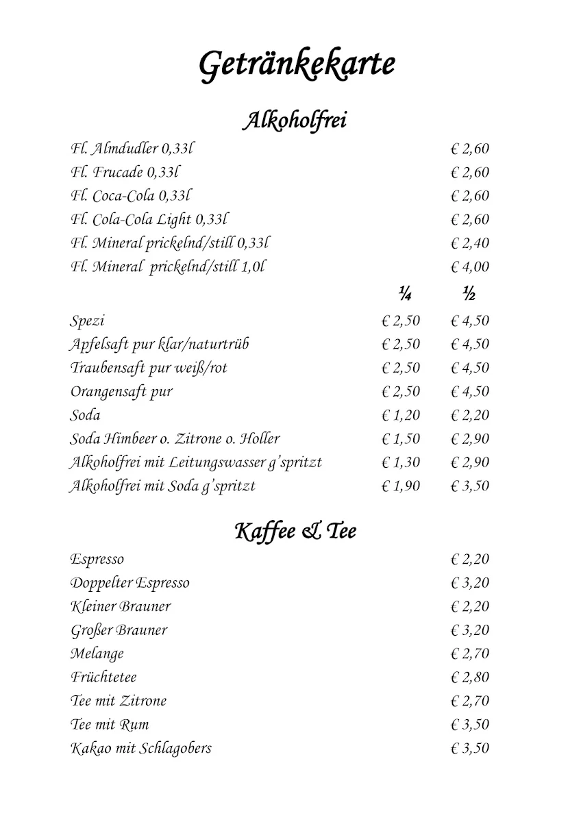 Speisekarte photo 2