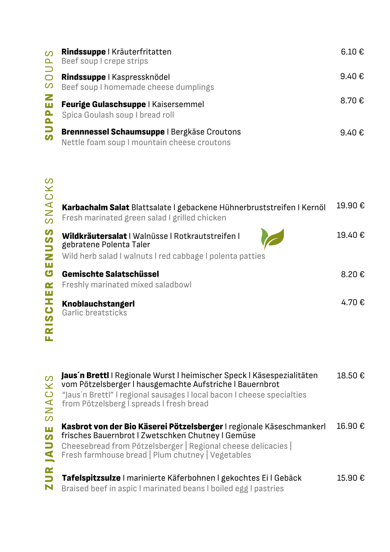 Speisekarte photo 5