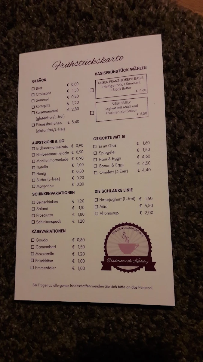 Speisekarte photo 1