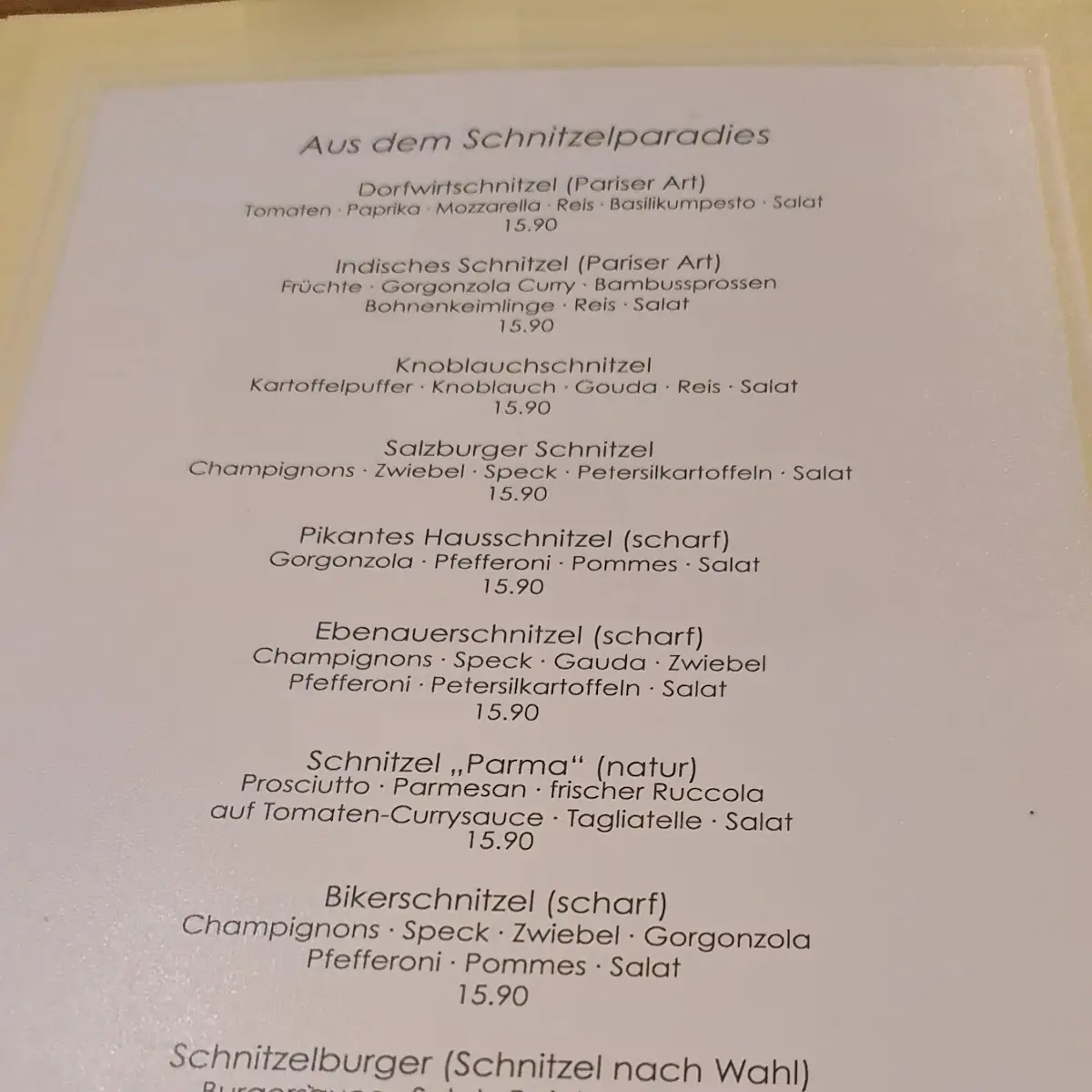 Speisekarte photo 10