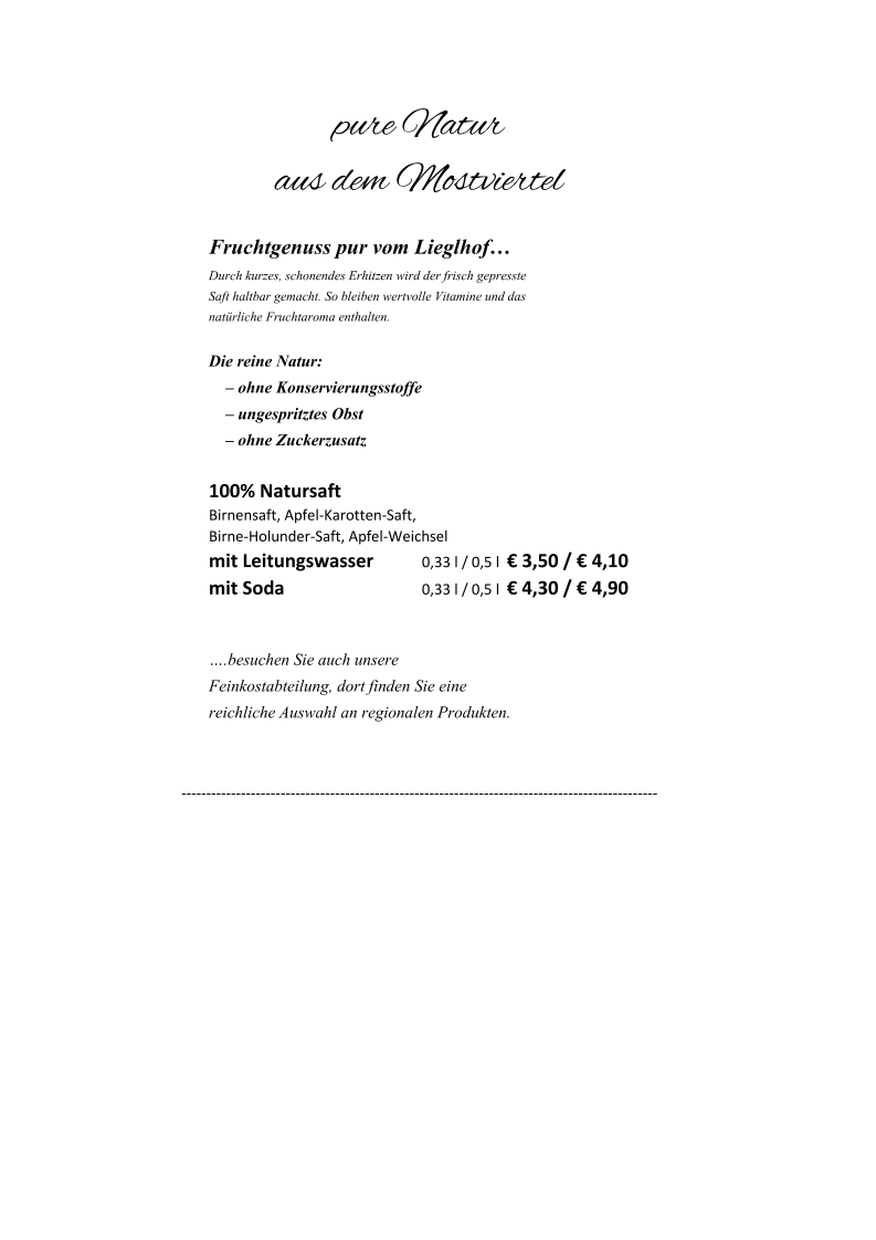 Speisekarte photo 2