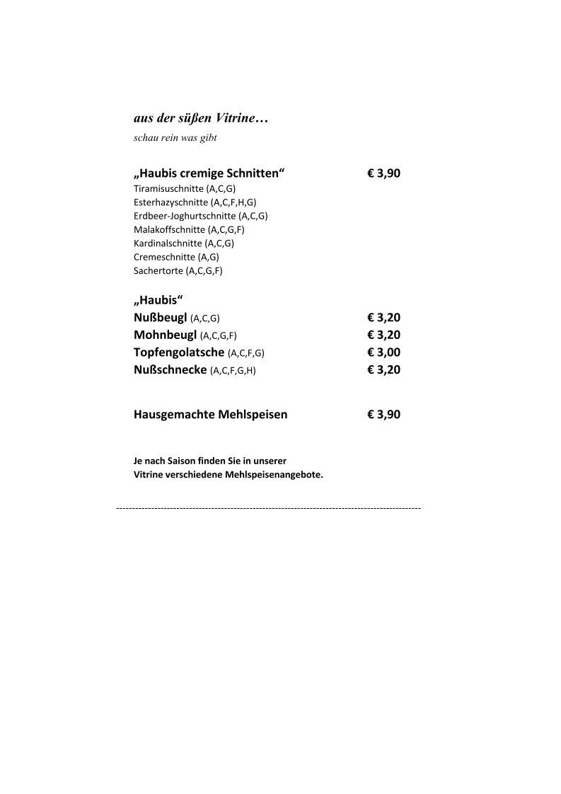 Speisekarte photo 6