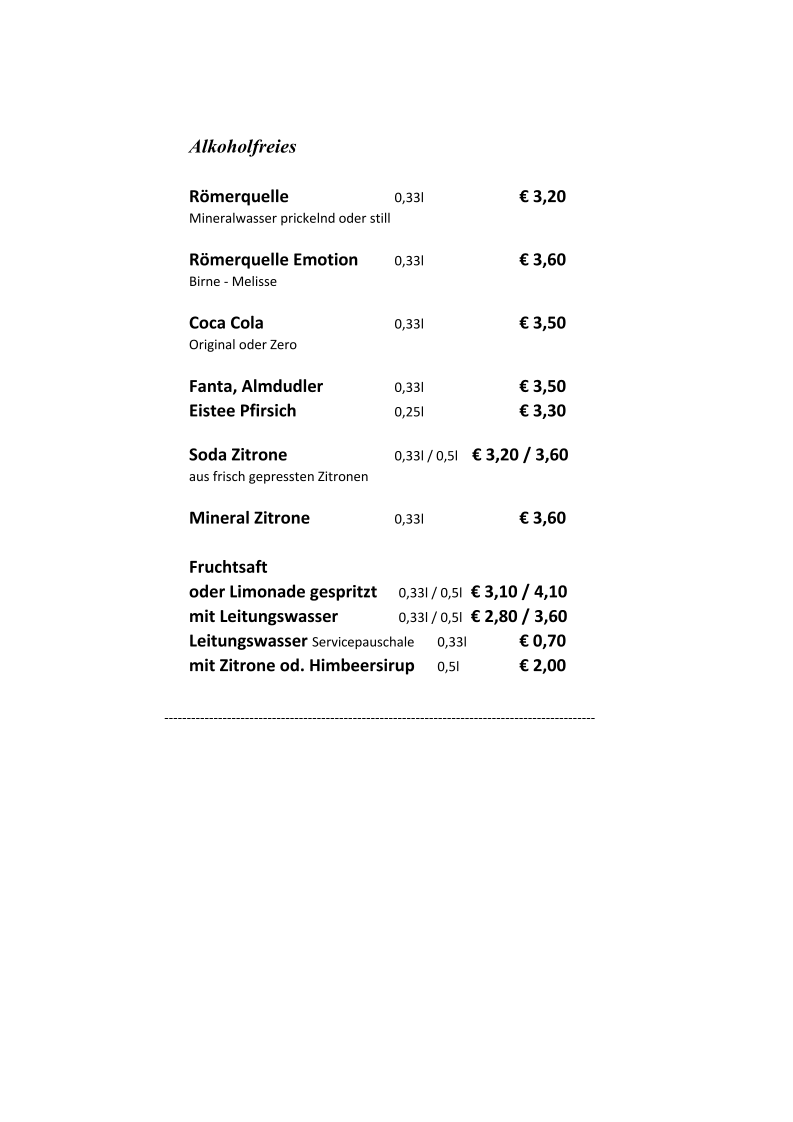 Speisekarte photo 7