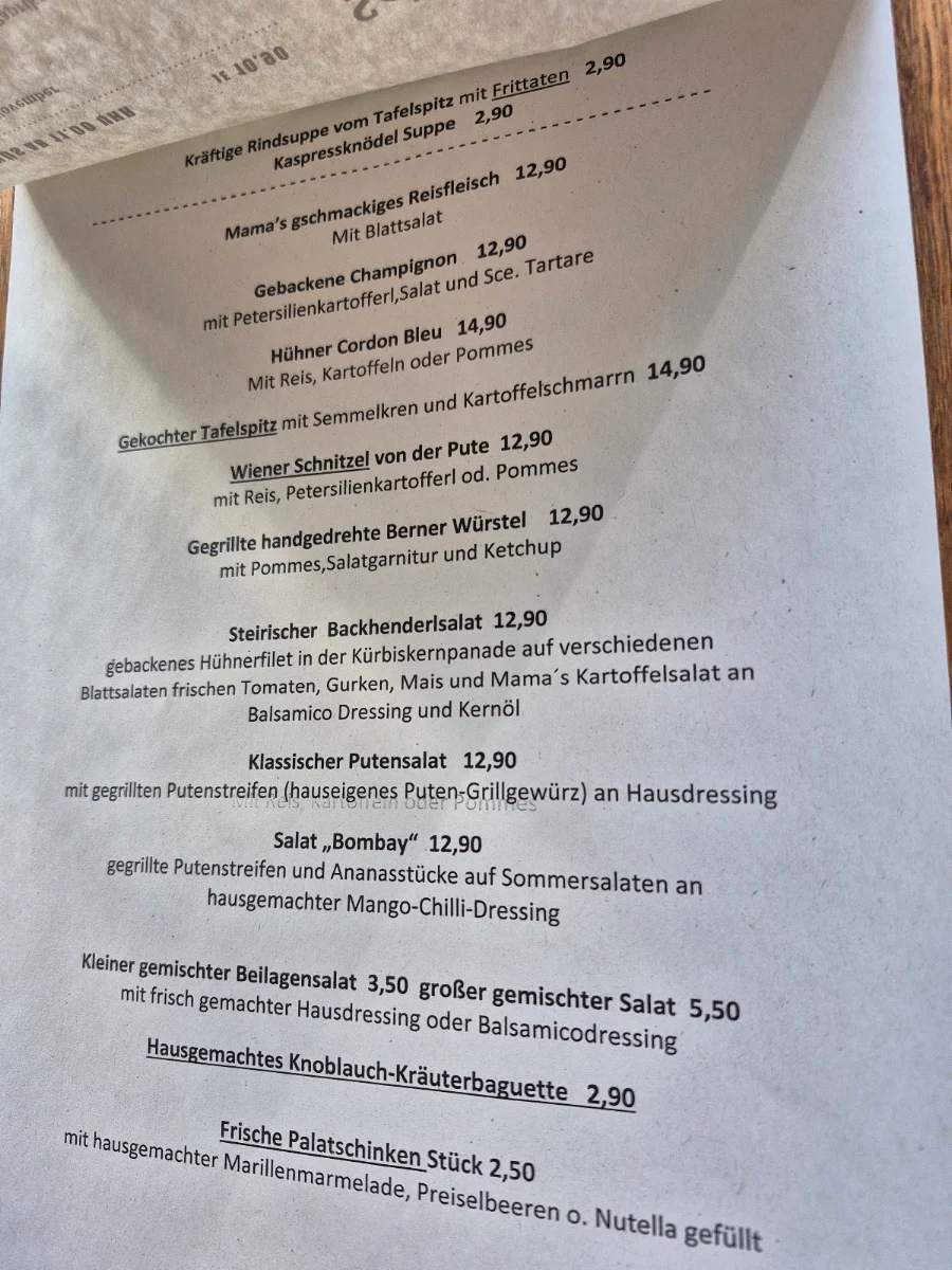 Speisekarte photo 2