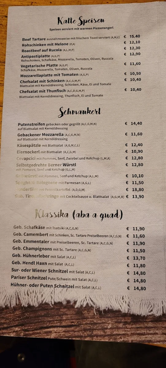 Speisekarte photo 4