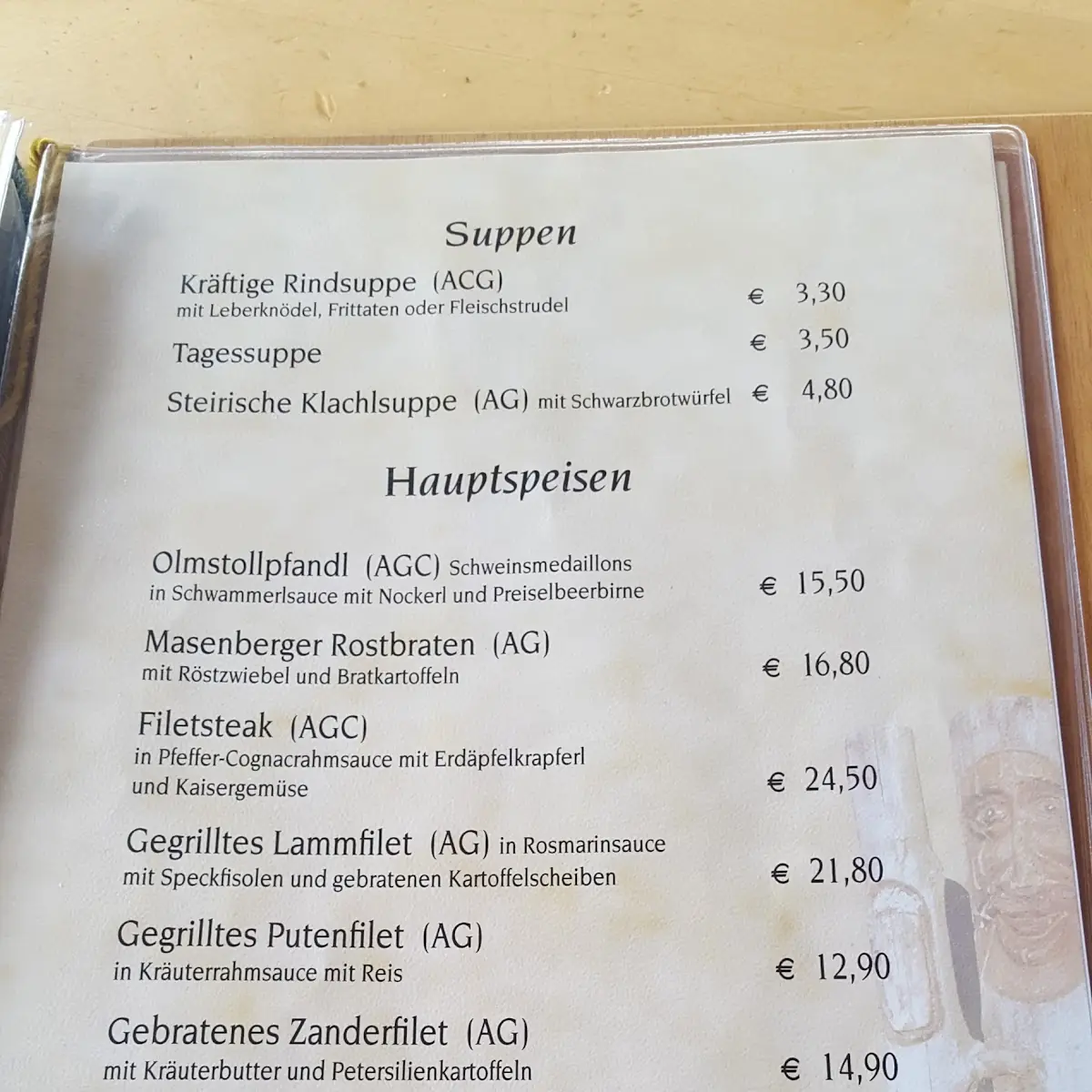 Speisekarte photo 8