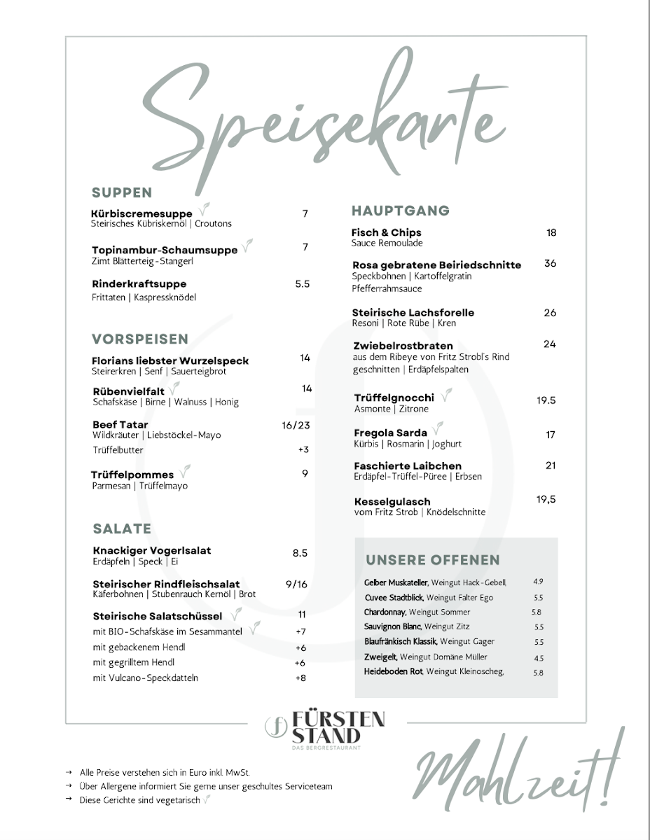 Speisekarte photo 1