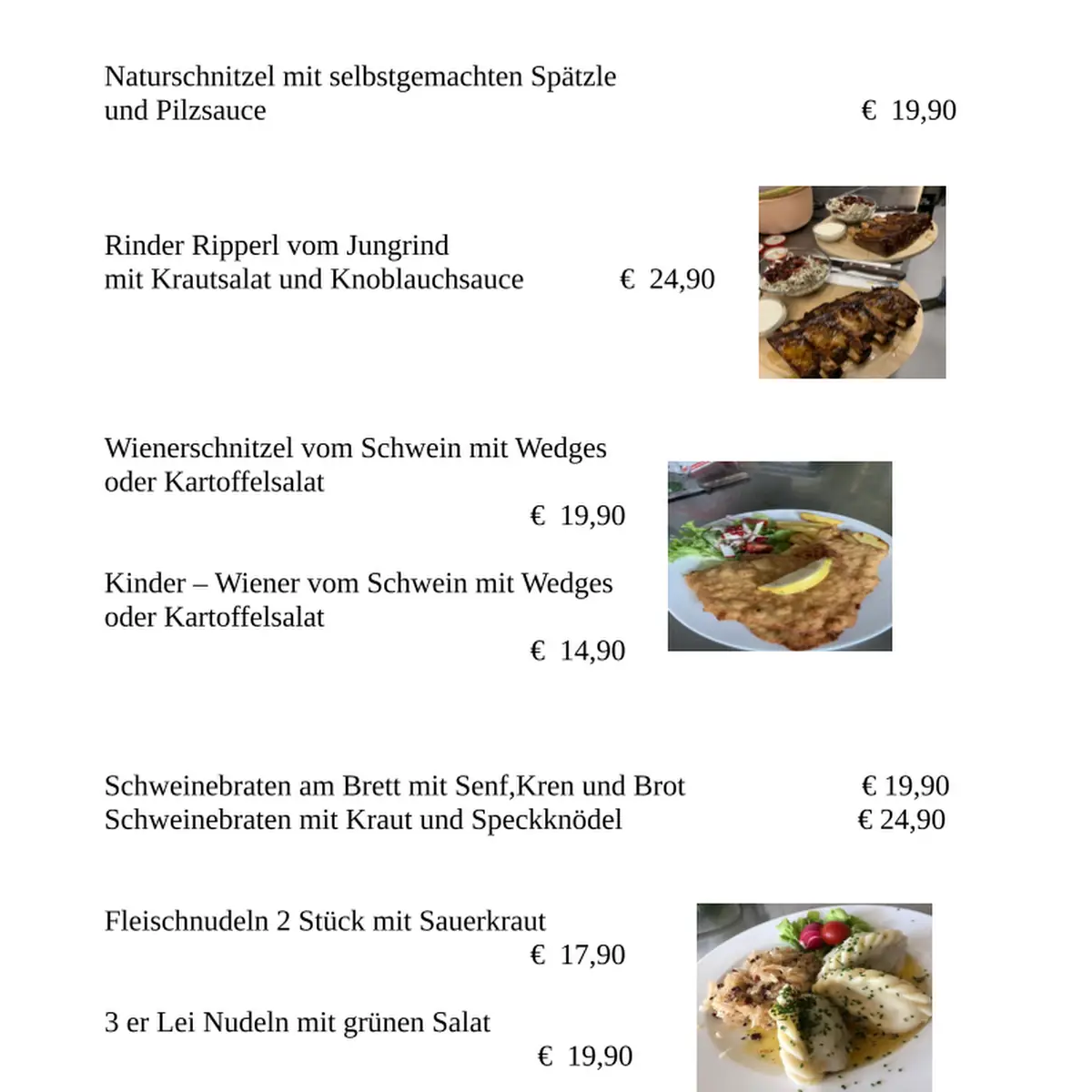Speisekarte photo 4