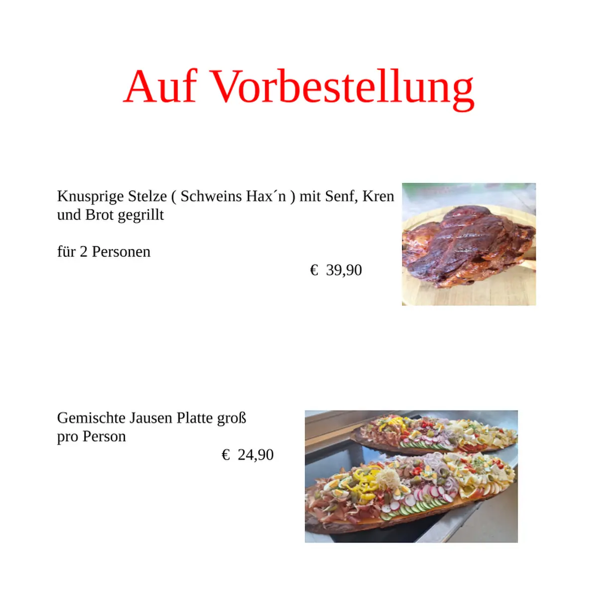 Speisekarte photo 6