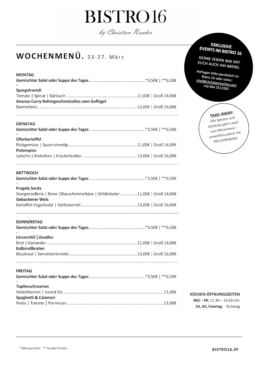 Speisekarte photo 1
