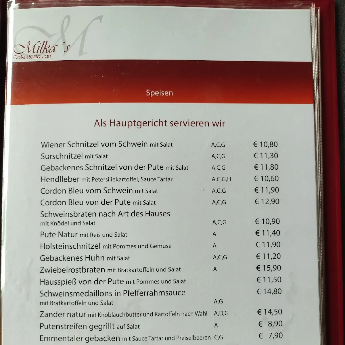 Speisekarte photo 1