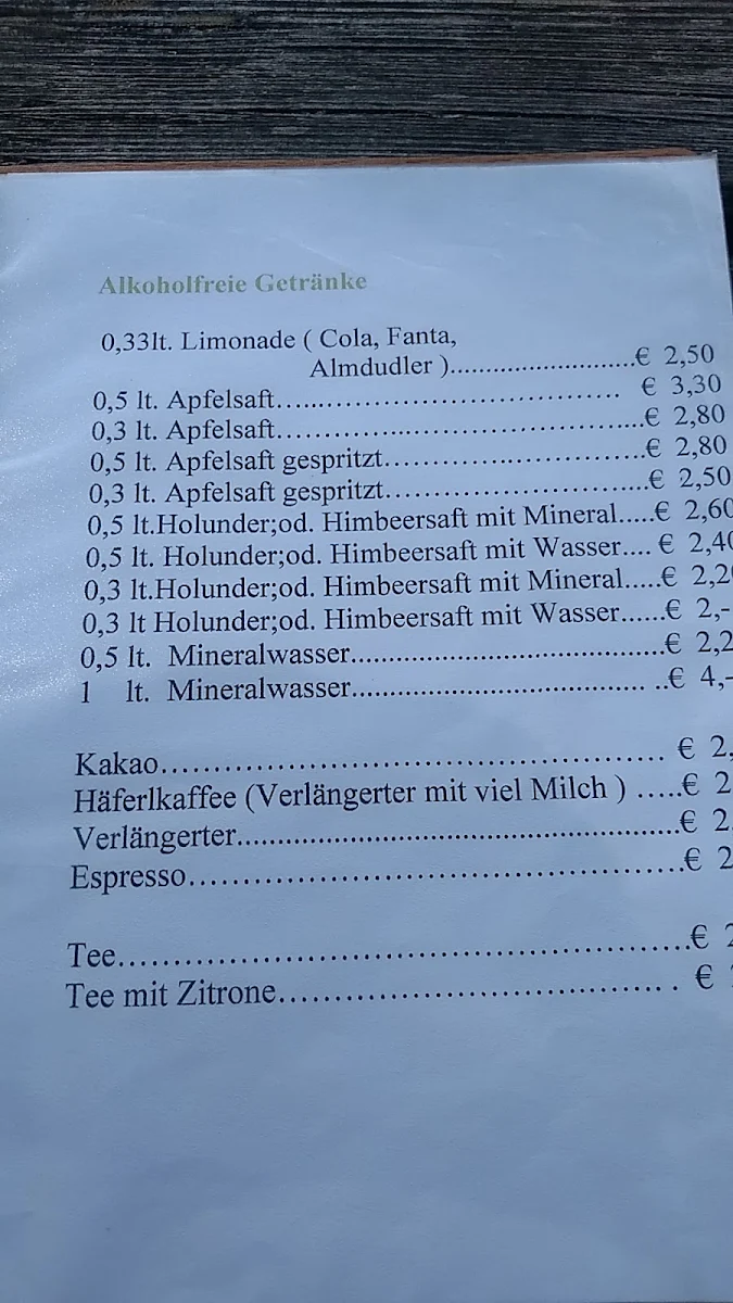 Speisekarte photo 1