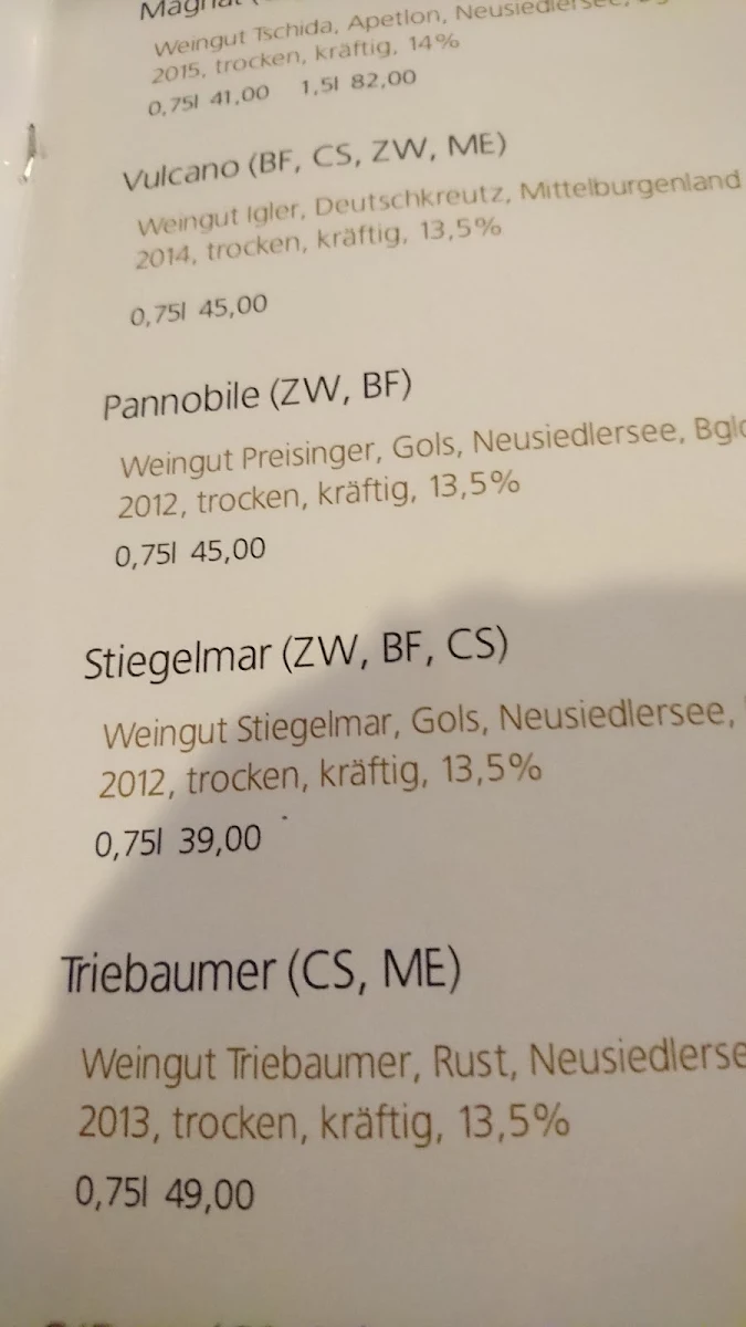 Speisekarte photo 5