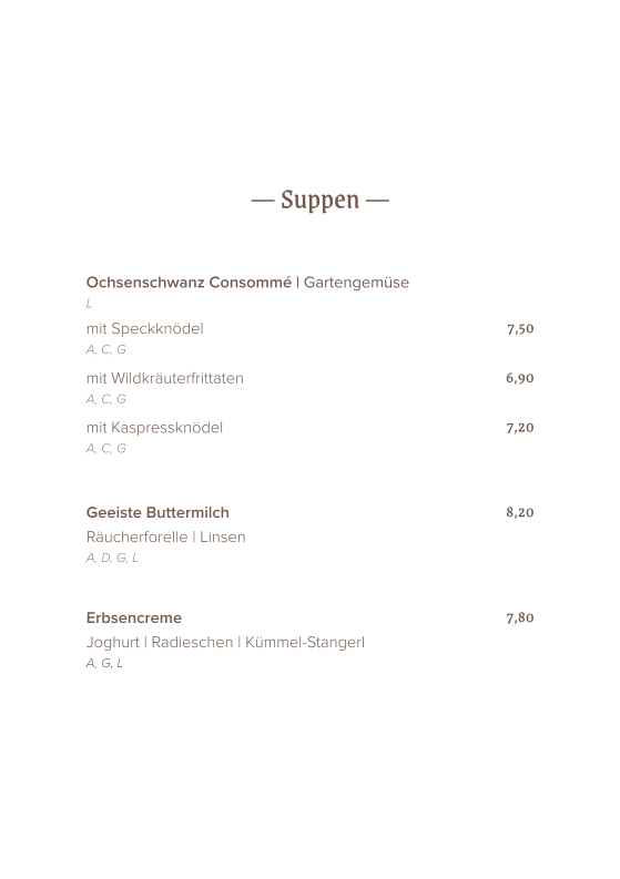 Speisekarte photo 4