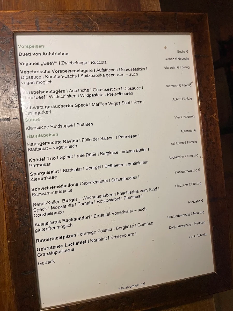 Speisekarte photo 1