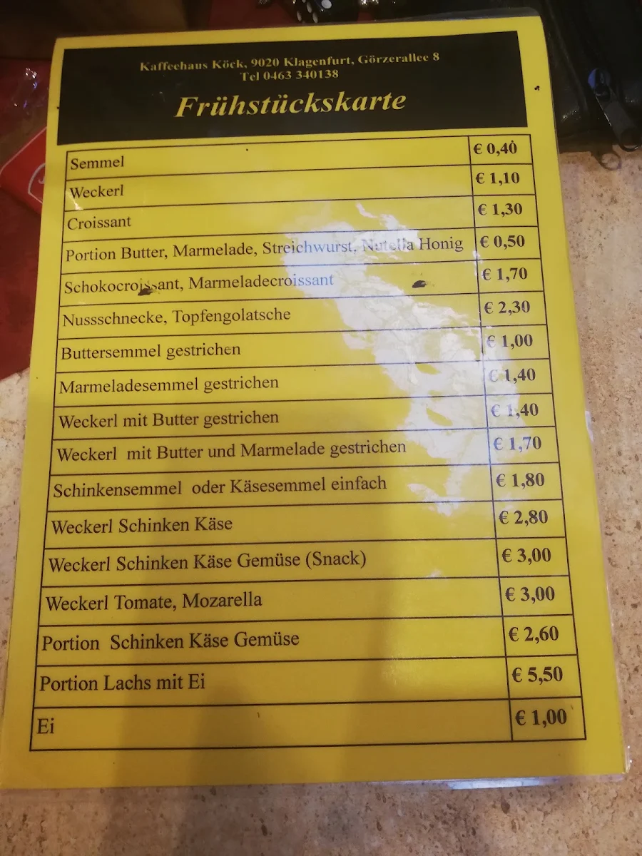 Speisekarte photo 1