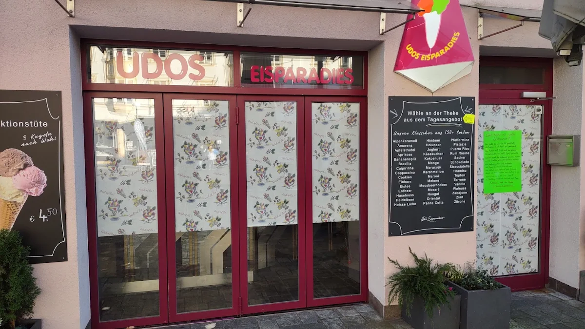 Speisekarte, Udos Eisparadies Kufstein