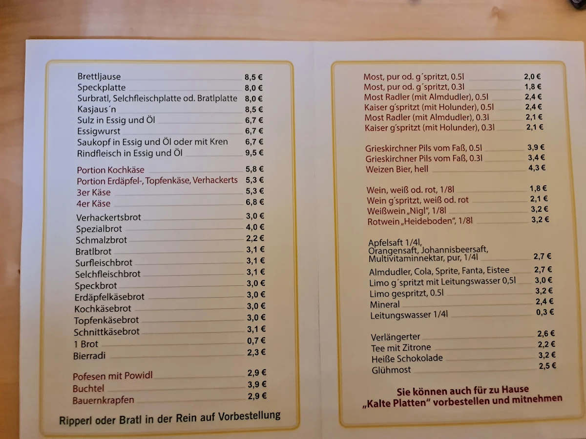 Speisekarte photo 6