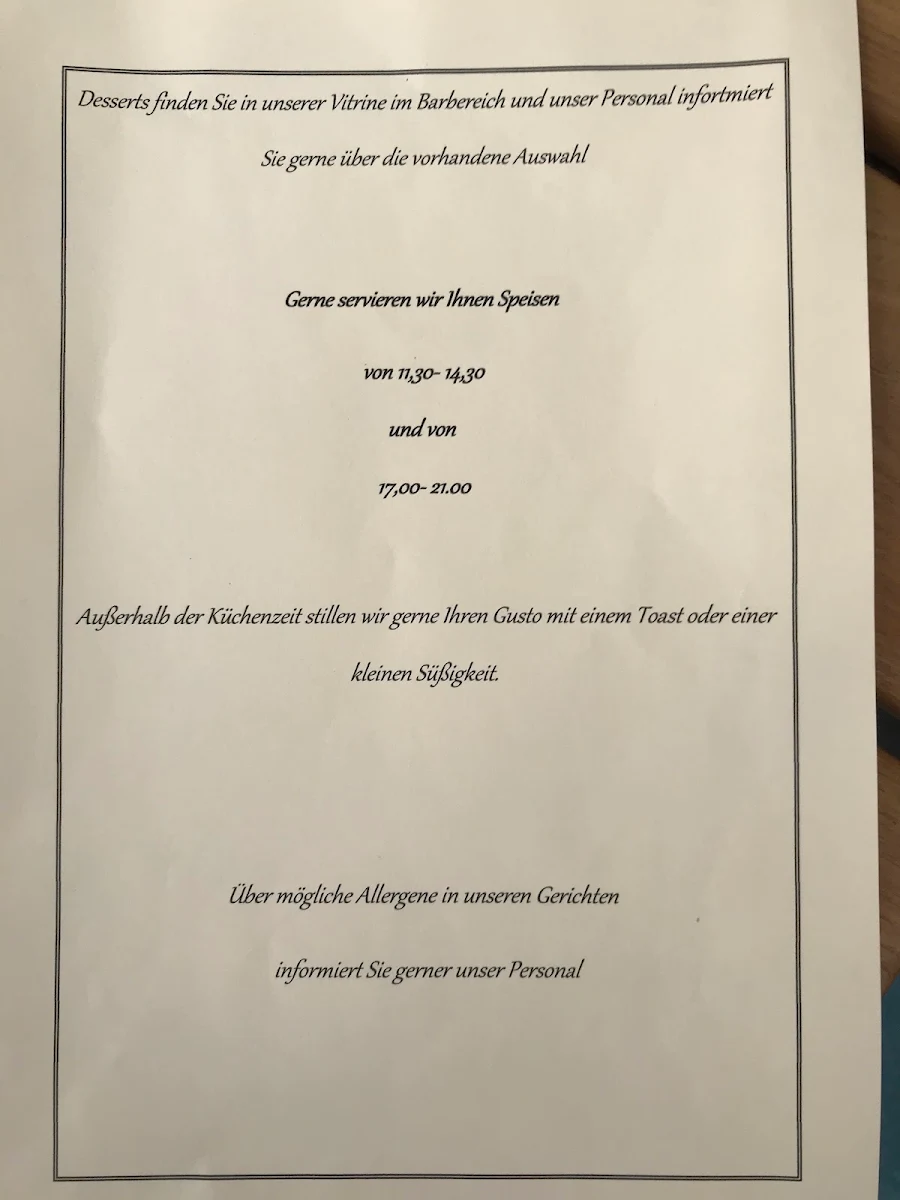 Speisekarte photo 1