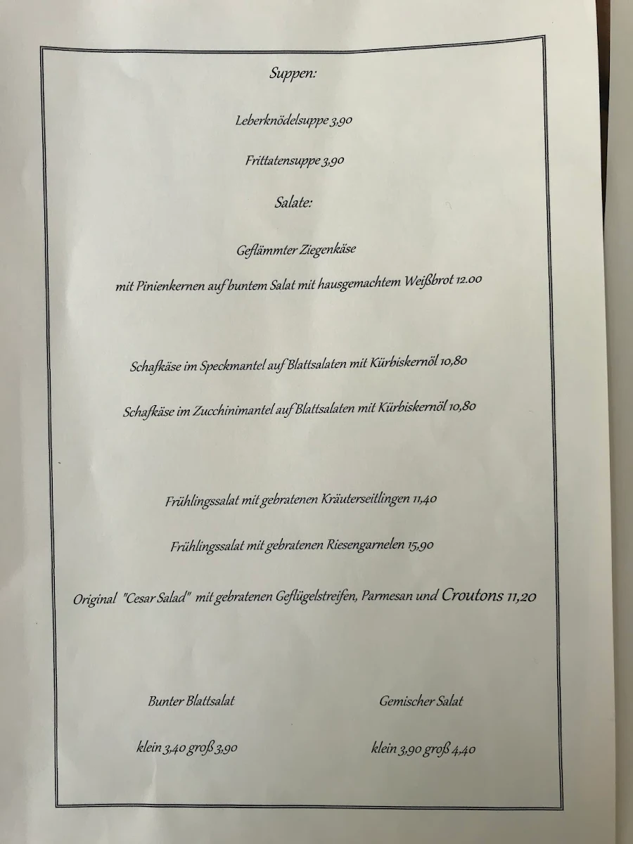 Speisekarte photo 2