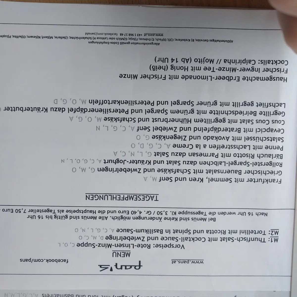 Speisekarte photo 8