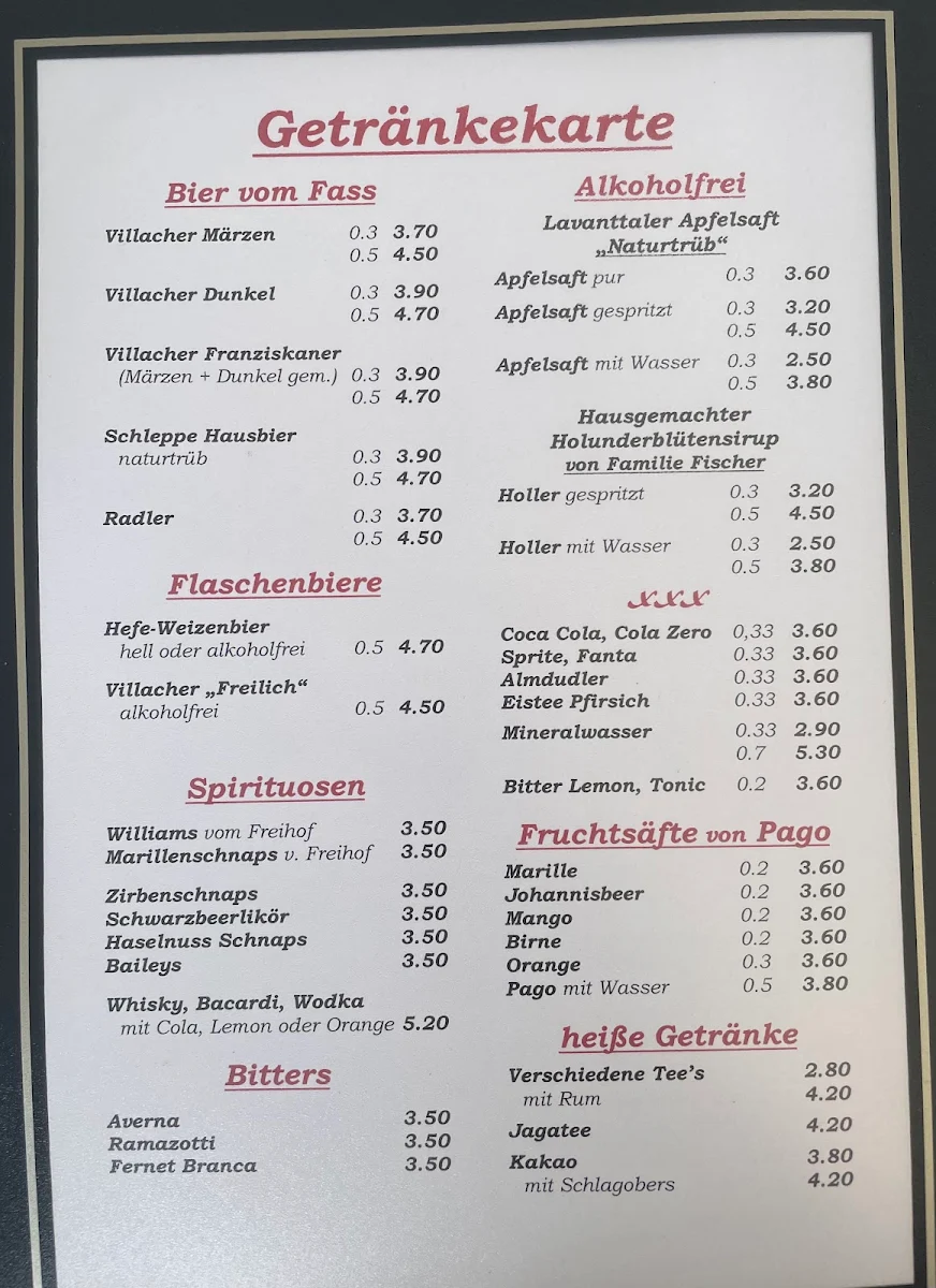 Speisekarte photo 1