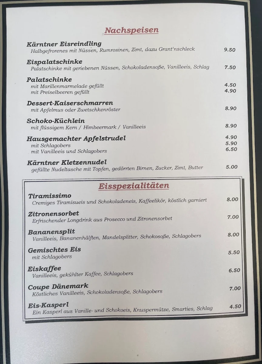 Speisekarte photo 2