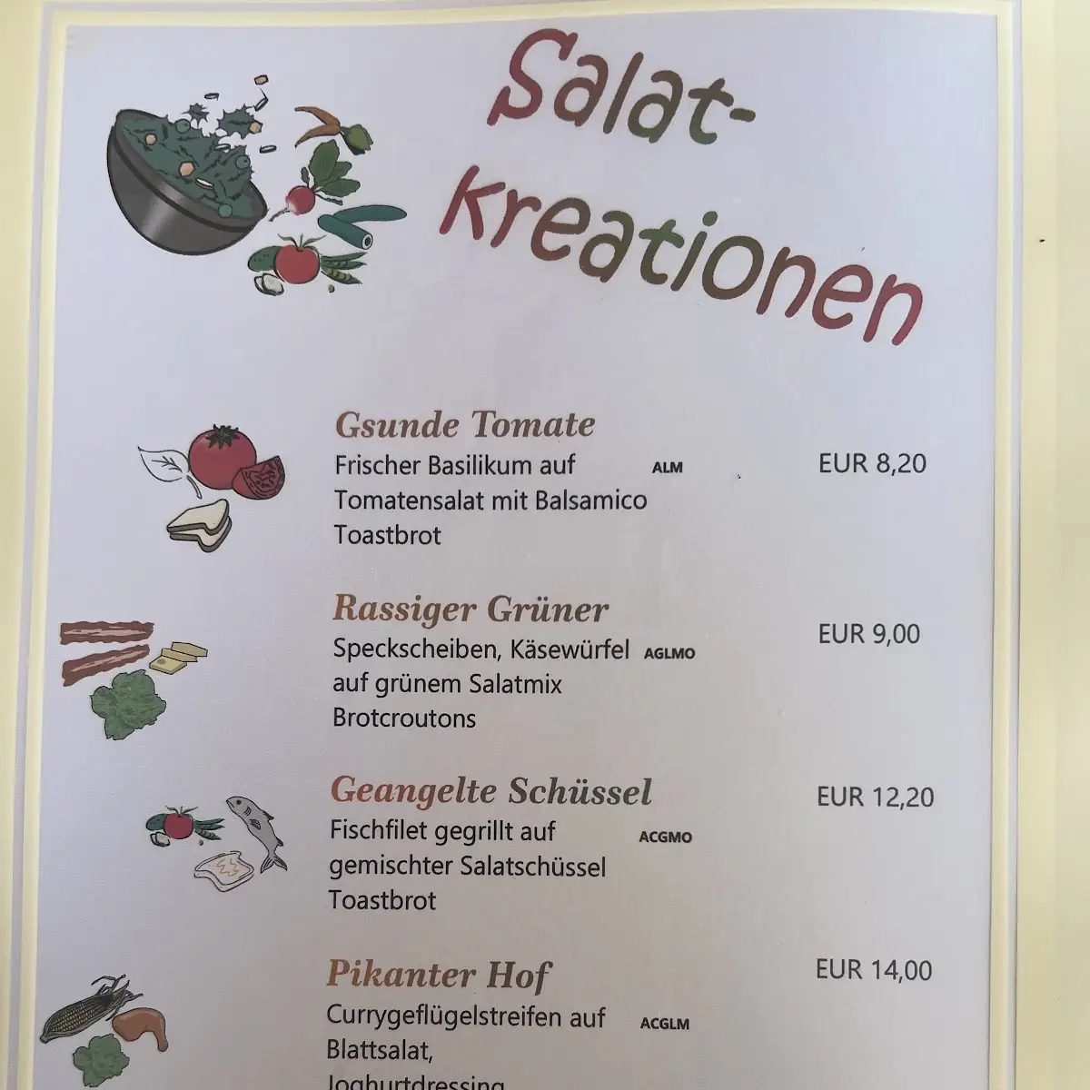Speisekarte photo 2