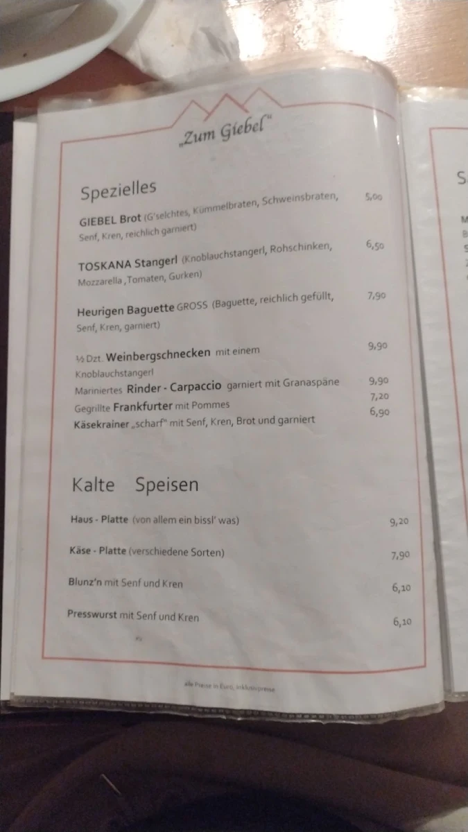 Speisekarte photo 5