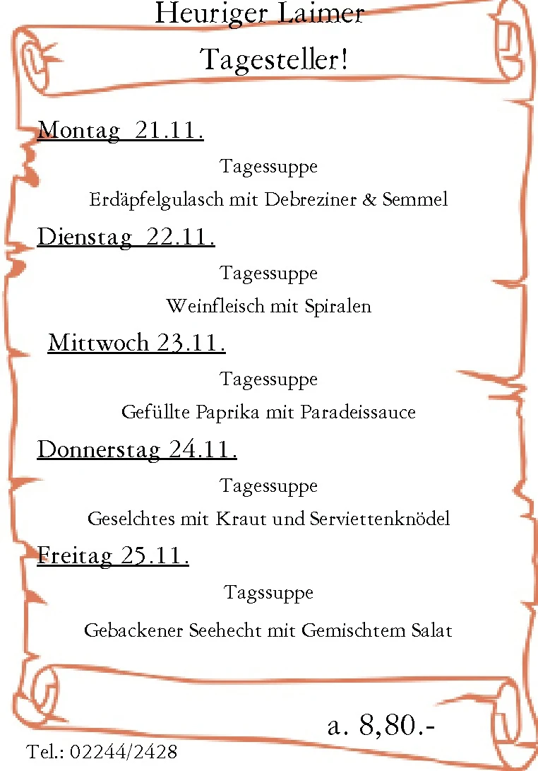 Speisekarte photo 1