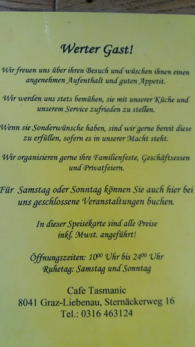 Speisekarte photo 1
