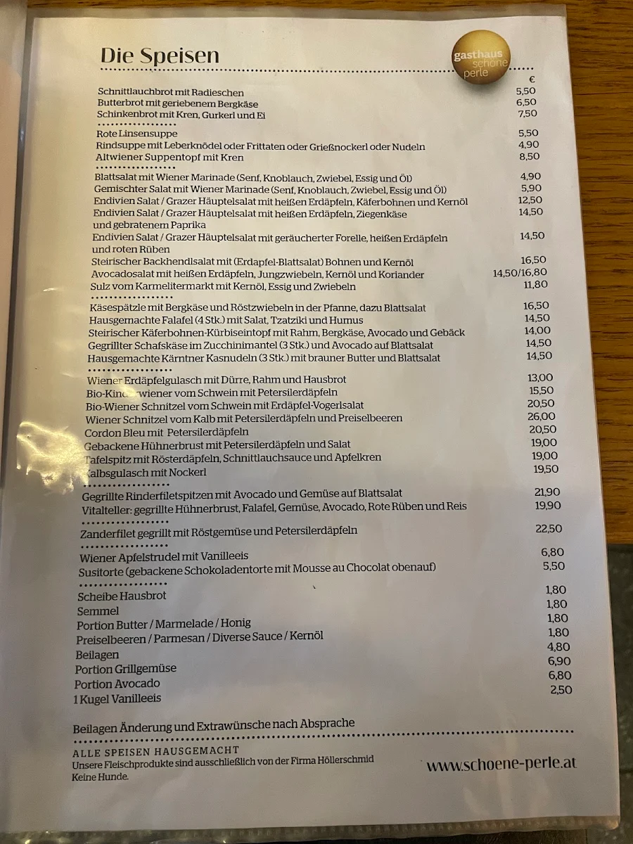 Speisekarte photo 1