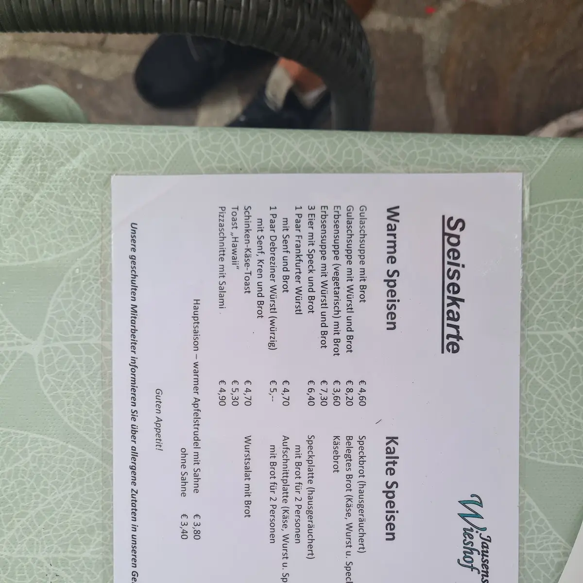 Speisekarte photo 4