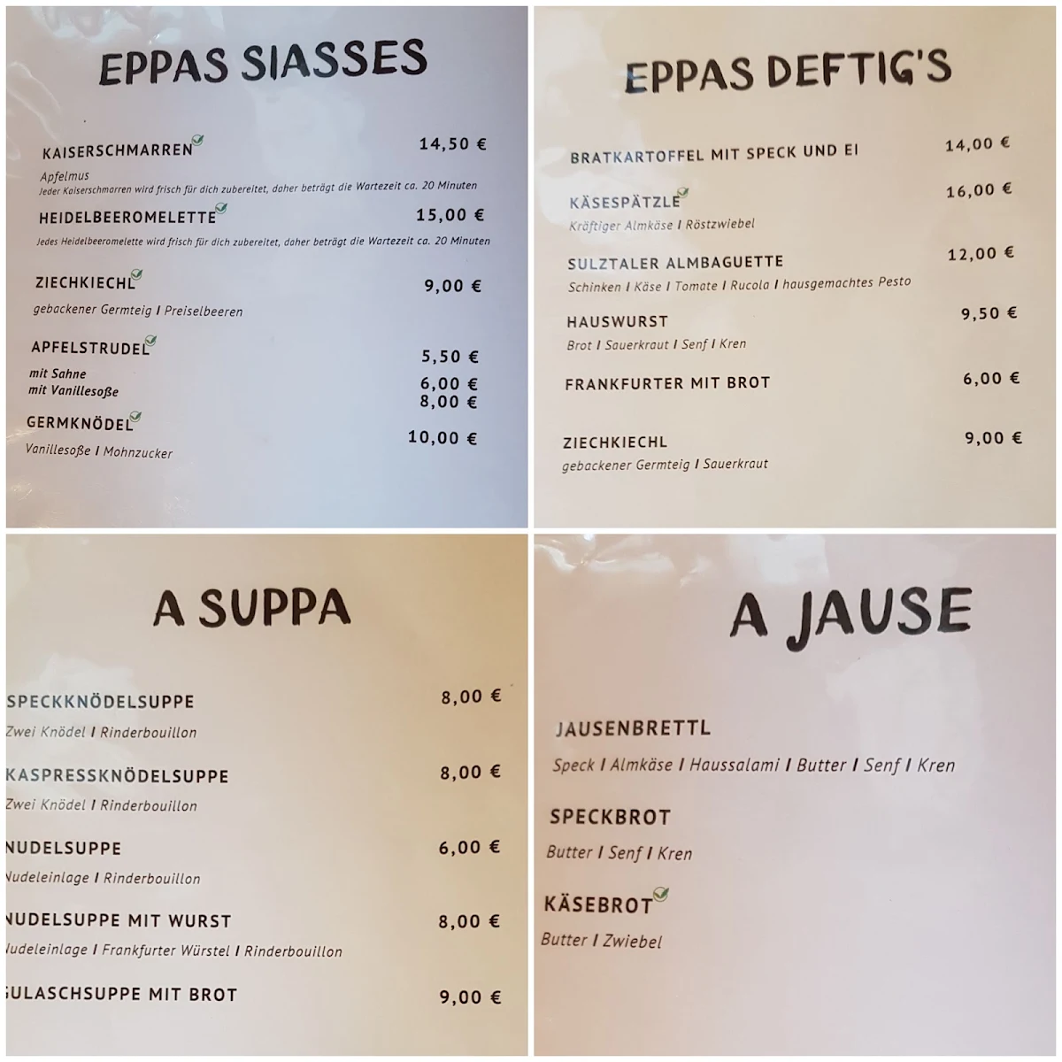 Speisekarte photo 1