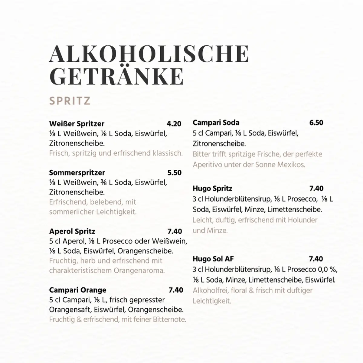 Speisekarte photo 9